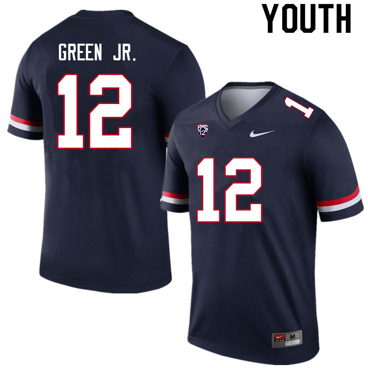 Youth #12 Kevin Green Jr. Arizona Wildcats College Football Jerseys Sale-Navy - Click Image to Close